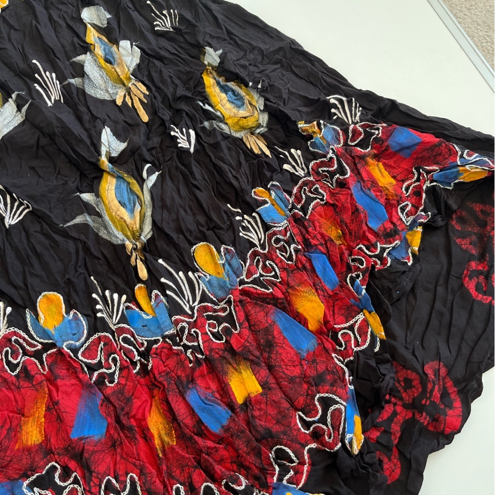 NWT ASHA Black Embroidered Sleeveless Casual Dress- boho - Picture 3 of 8